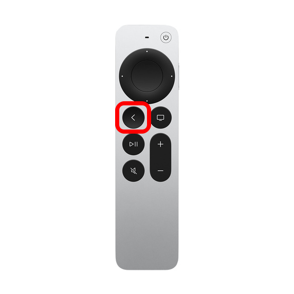 Apple Siri Remote Back -painike