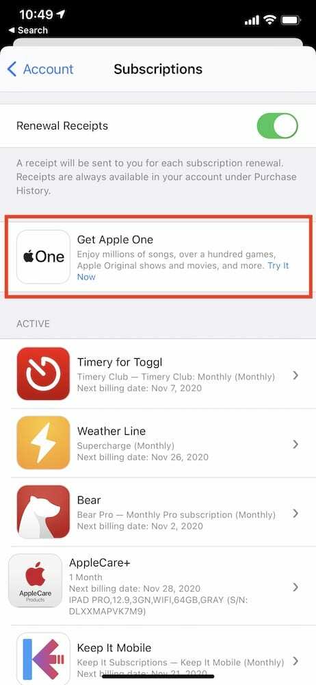 Εγγραφείτε στο Apple One Steps 1