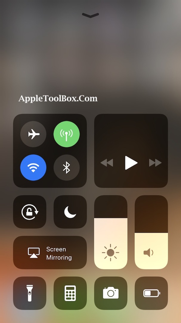 Passen Sie das iPhone Control Center mit iOS 11. an