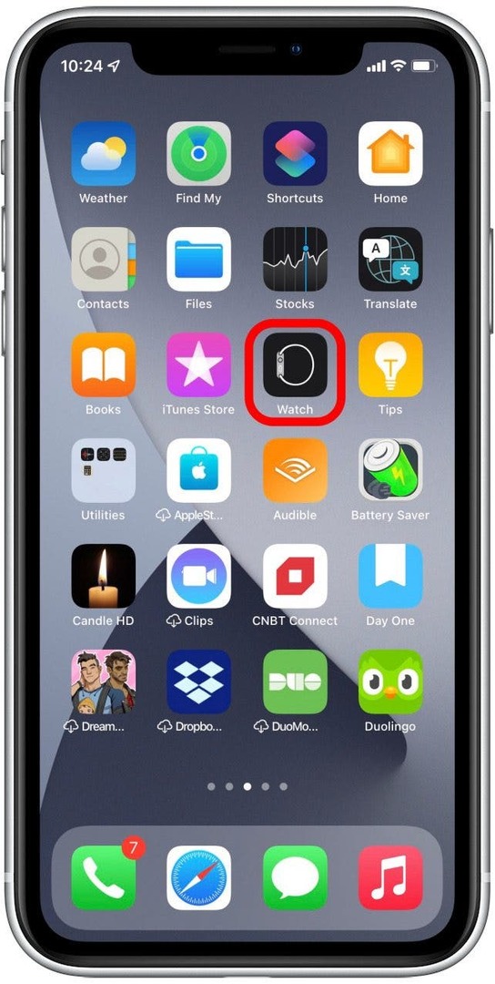 애플 워치 앱 열기 - 애플 워치를 펠로톤에 연결