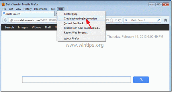 firefox - menu bantuan - wintips.org