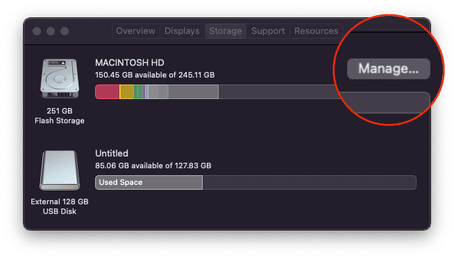 Opslag optimaliseren gebruiken op Mac 2