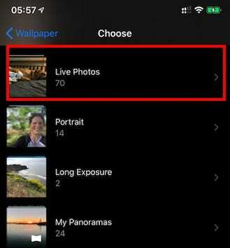 Zdjęcia na żywo na iOS 13 jako tapeta