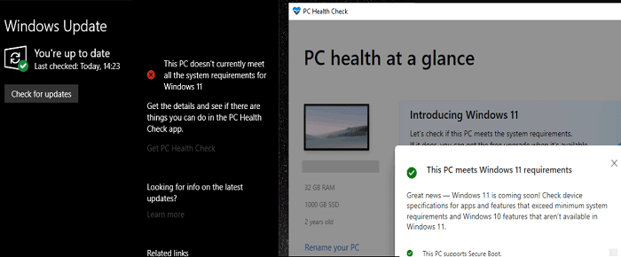 Windows-11-preverjanje združljivosti