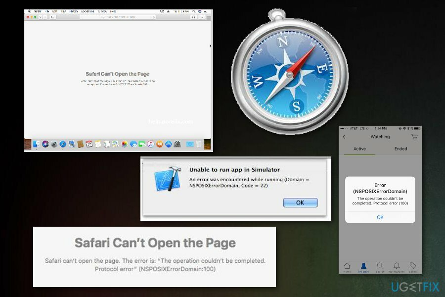 Как исправить NSPOSIXErrorDomain в Safari?