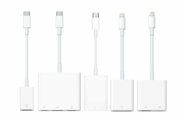 Utvalg av Apple-adaptere