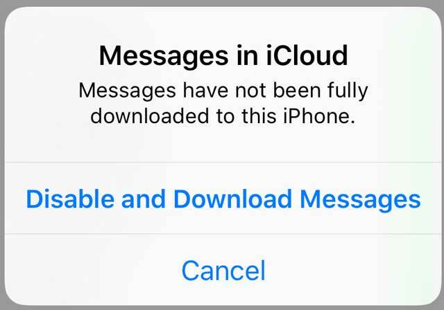 iCloud में संदेशों के लिए संकेत को टॉगल करें