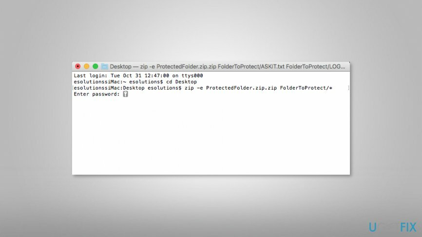 Ordner mit einem Passwort auf dem Mac mit dem Terminal schützen