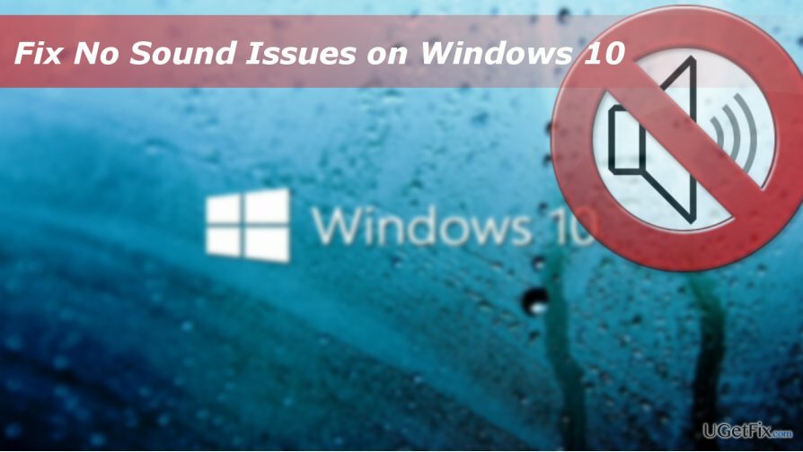 Veranschaulichung von Soundproblemen unter Windows 10