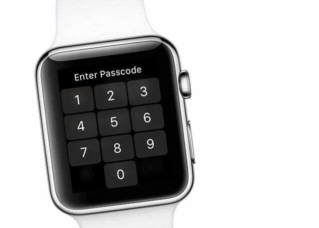 Ievadiet Apple Watch piekļuves kodu