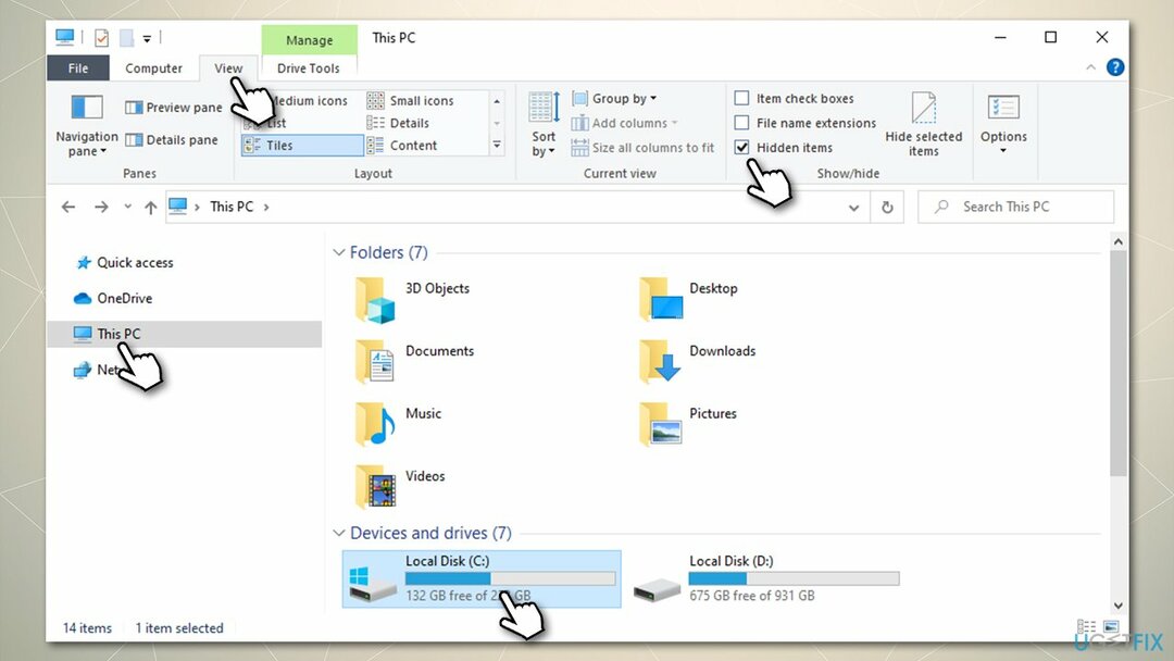 Padariet slēptos failus redzamus programmā File Explorer