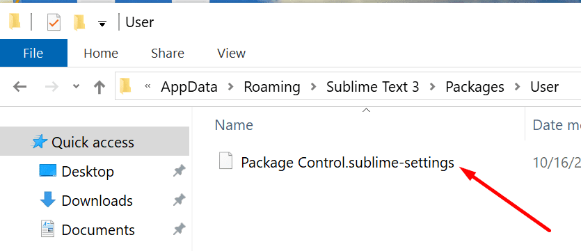 désinstaller le plugin de contrôle de paquet de texte sublime