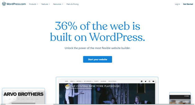 WordPress - Site ca Tumblr