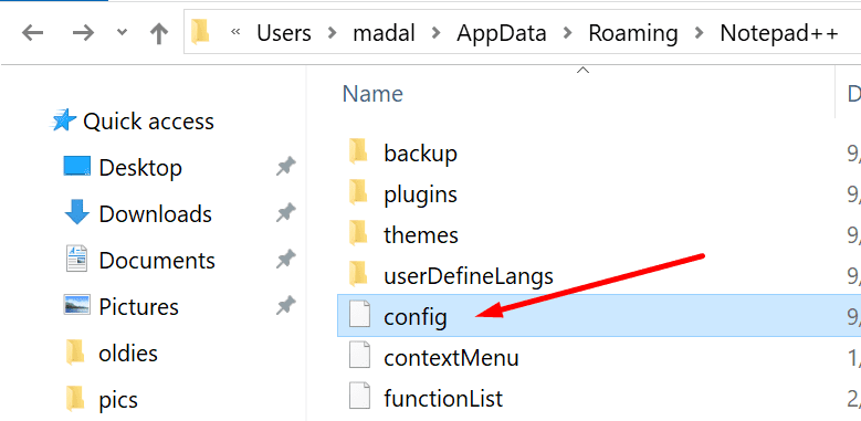 config ไฟล์ notepad++