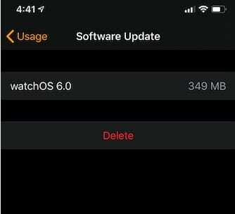 No se puede verificar la actualización para watchOS 6