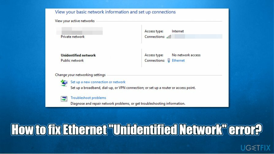 Sådan rettes Ethernet " Uidentificeret netværk"-fejl på Windows 10?