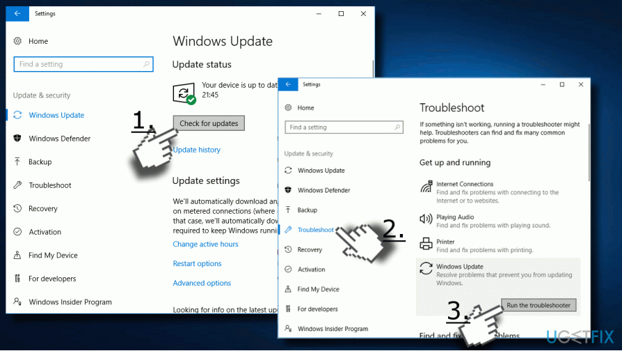 قم بتثبيت تحديثات Windows المتوفرة