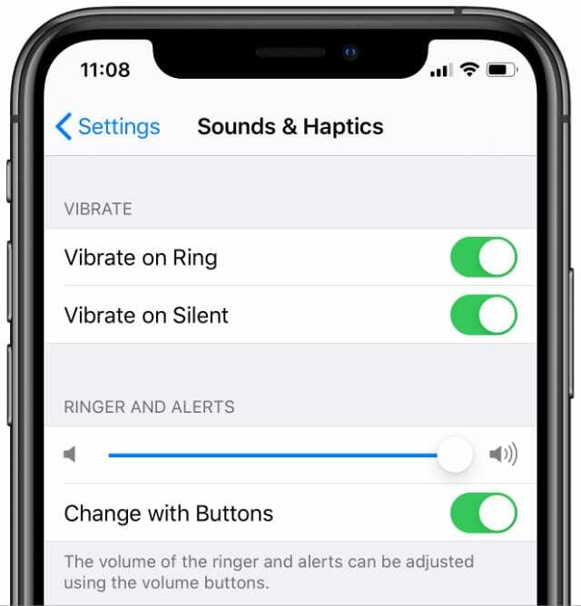 Hang és haptika beállításai az iPhone X-ben
