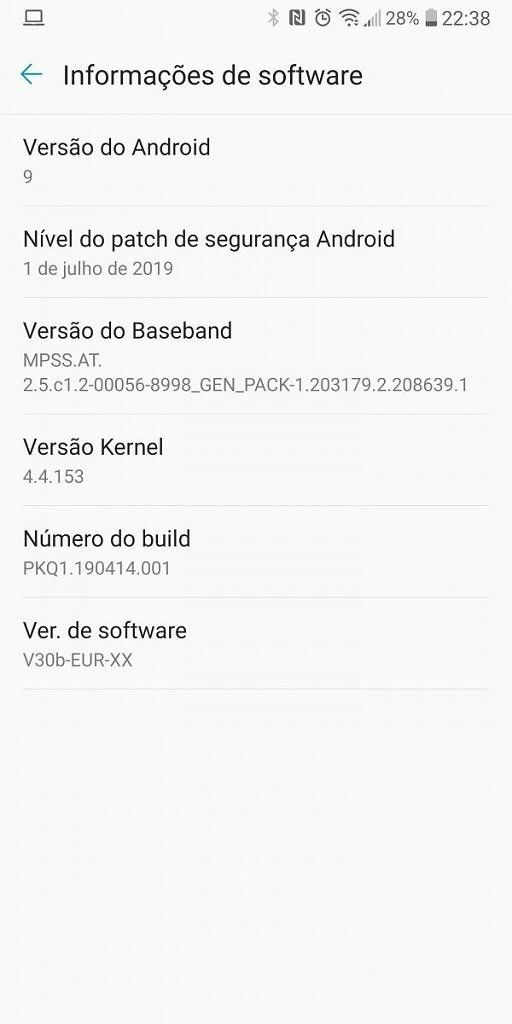 LG V30 z Androidem 9 Pie