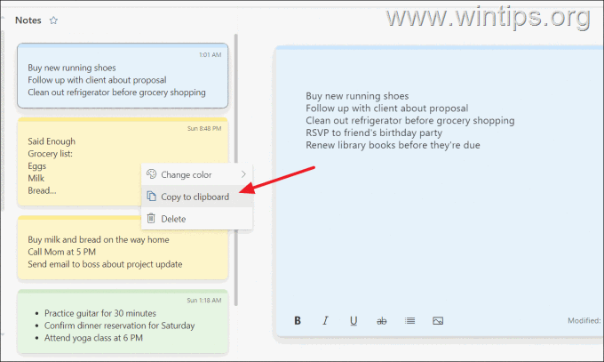 Exibir notas autoadesivas no Outlook para Web