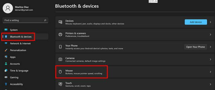 Bluetooth устройства Windows 11