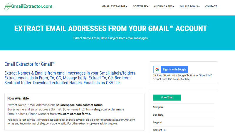 Экстрактор Gmail