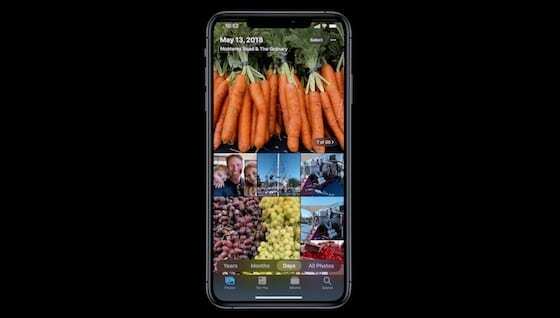 iOS 13 Fotos – Durchsuchen