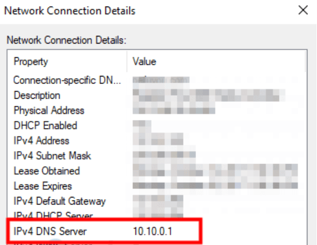 Servidor DNS IPv4