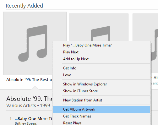 iTunes otrzymuje okładkę albumu