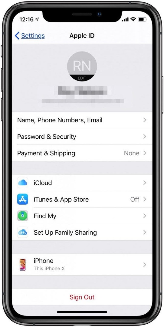 Apple ID-accountpagina