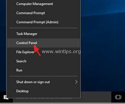 Windows 10 valdymo pultas
