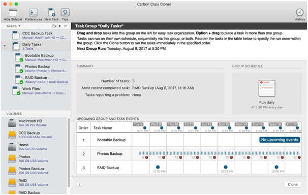 Carbon Copy Cloner - Bästa Mac Disk Cloning App