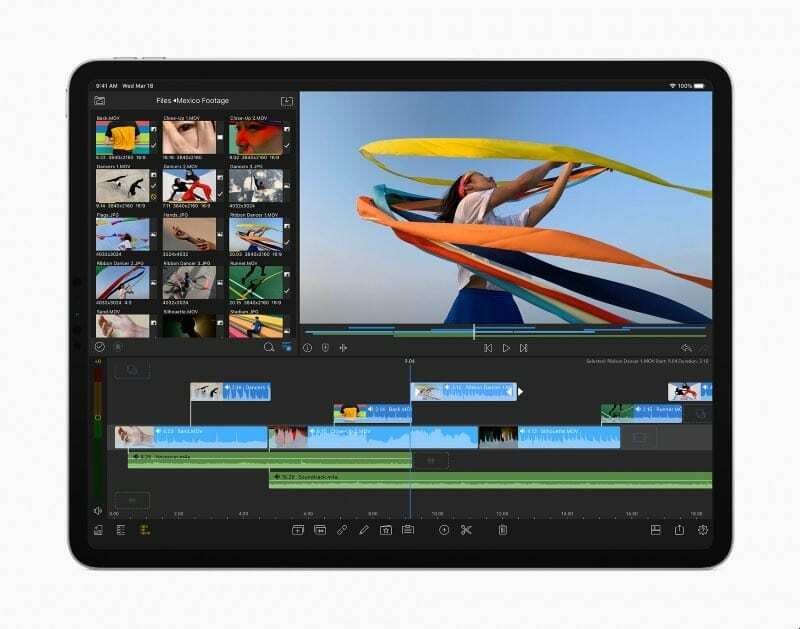 Aplicativo de edição de vídeo 2020 iPad Pro