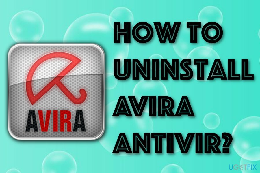 Avira Antivir verwijderen