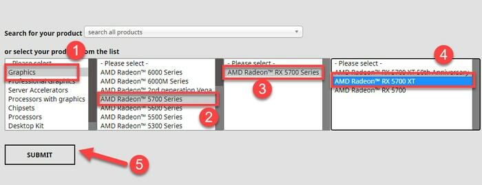 Numele produsului AMD