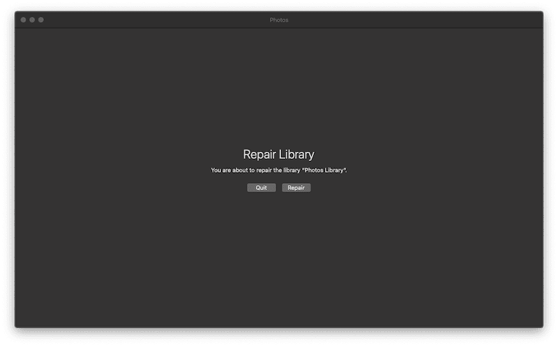 Mac. पर फ़ोटो लाइब्रेरी की मरम्मत करें