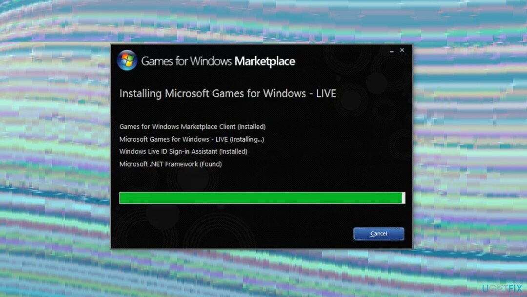 התקן משחקים עבור Windows Marketplace