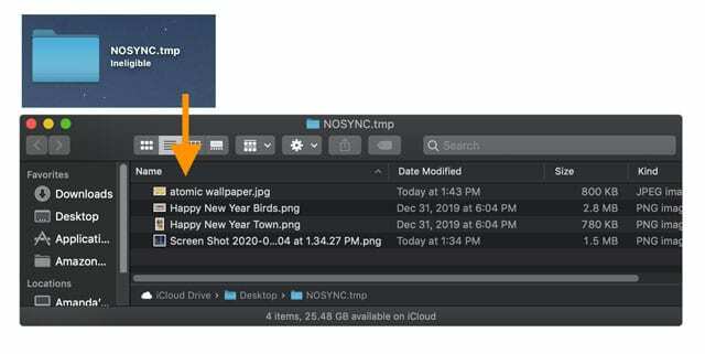 hentikan mac Anda dari menyinkronkan folder dengan iCloud di desktop