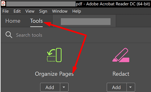 Adobe-Acrobat-Организовать-Страницы