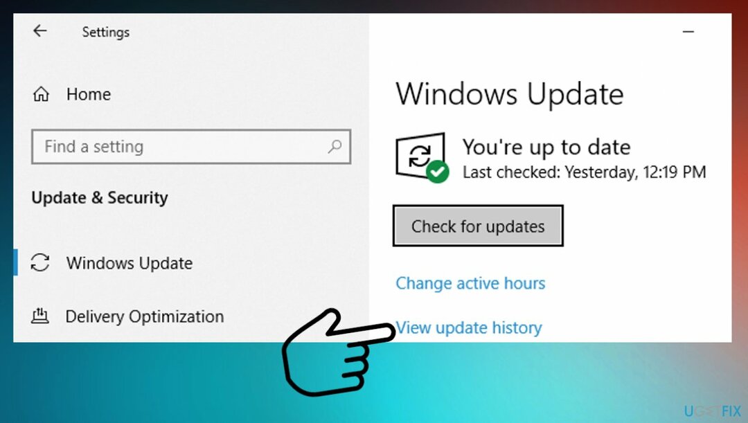 História služby Windows Update