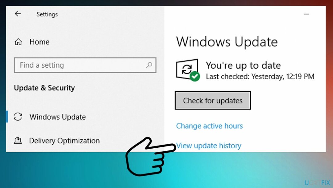 Histórico do Windows Update