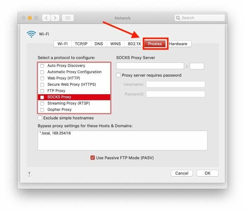 Powolne skarpety Wi-Fi Proxy 1