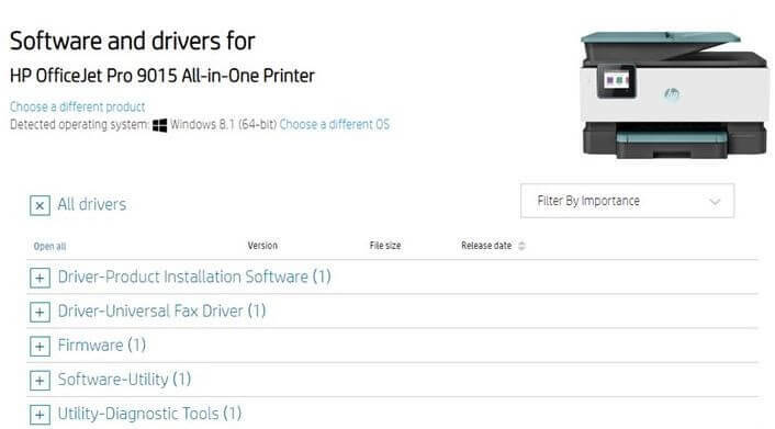 Klik på + Tegn, som vises ved siden af ​​drivere for at afsløre drop-down-indstillingen