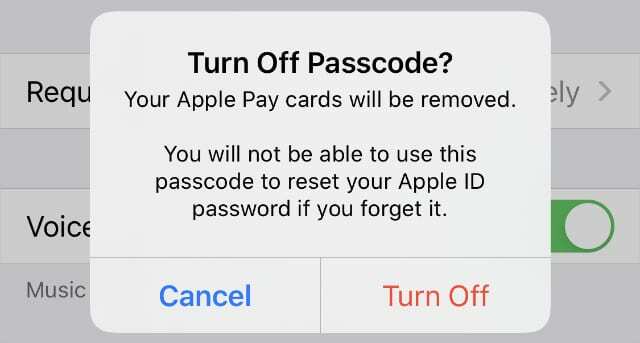 Passcode in den iPhone-Einstellungen deaktivieren