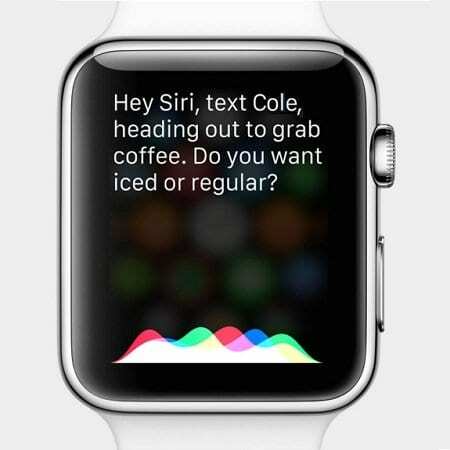 Apple Watch Siri טקסט