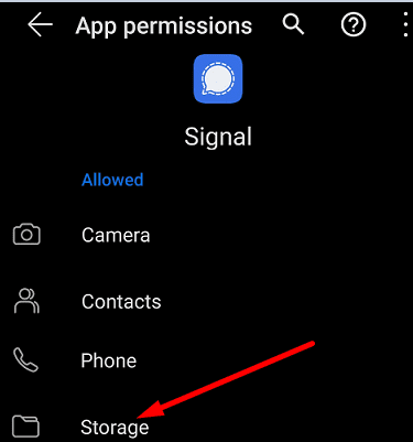 signāls-app-permissions-storage