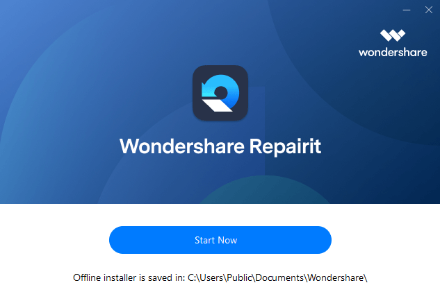 Wondershare Repairit -התחל עכשיו