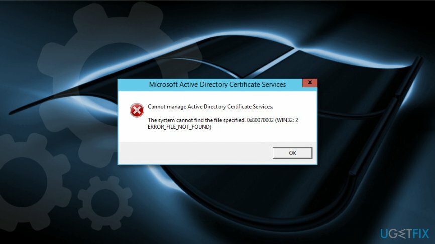 perbaiki kesalahan ERROR_FILE_NOT_FOUND di Windows