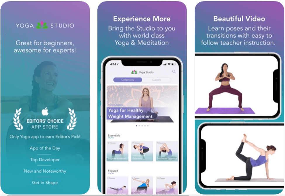 건강과 몸매를 유지하기 위한 최고의 요가 앱 - Yoga Studio