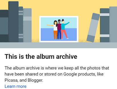 Google-albumi-arkisto